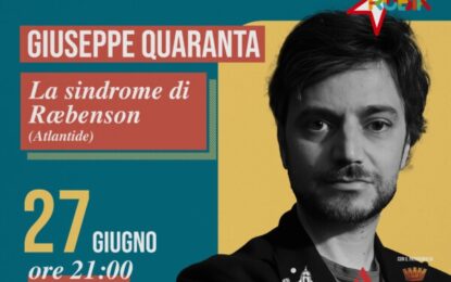 Paroleluoghi, a Guagnano il finalista del Premio Calvino Giuseppe Quaranta
